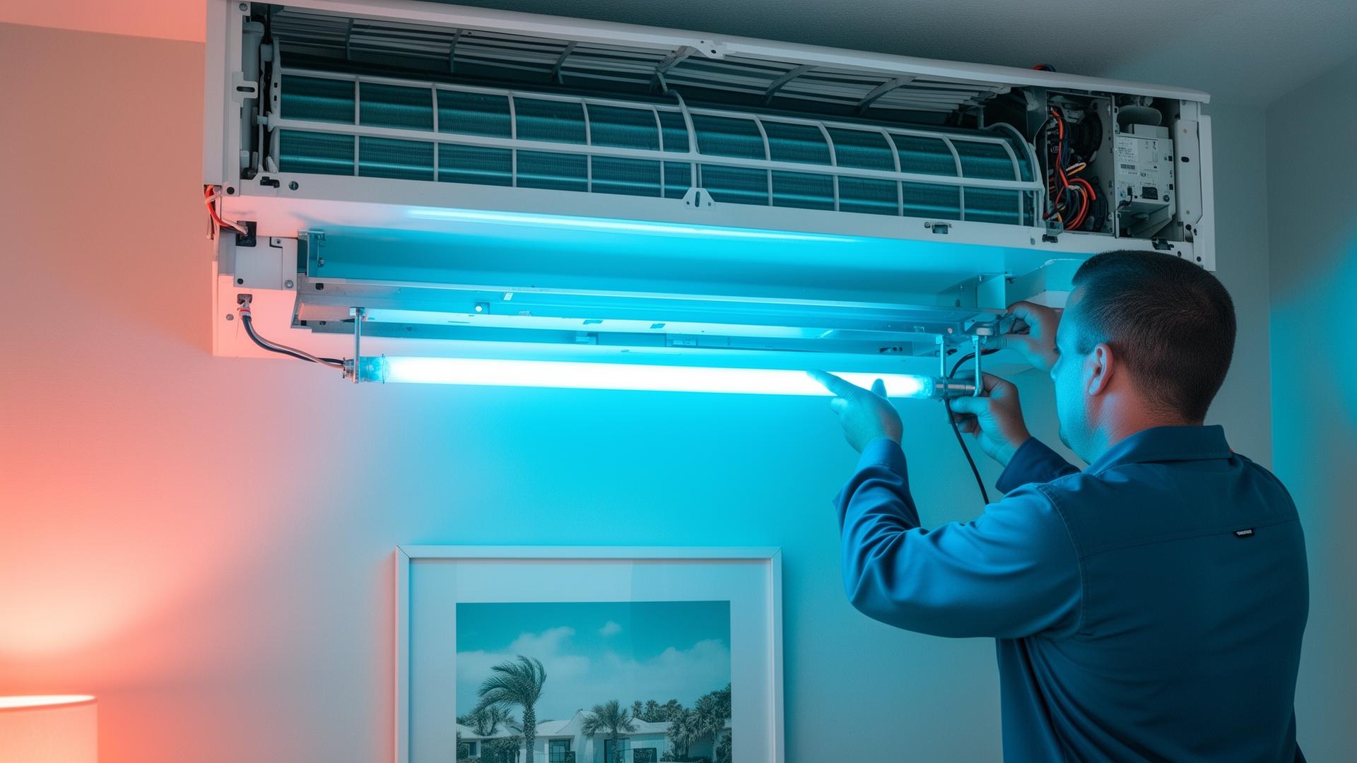 UV light installation for cleaner indoor air
